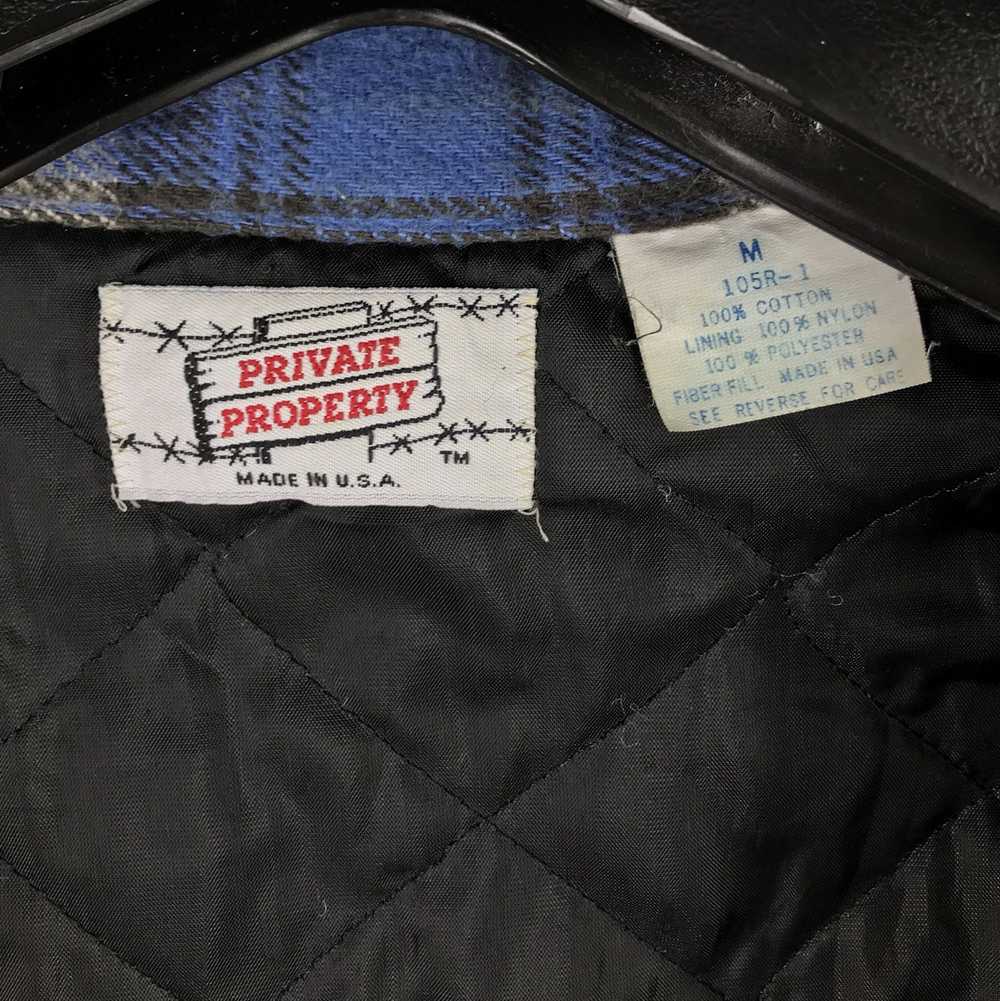 Flannel × Made In Usa × Vintage PRIVATE PROPERTY … - image 7