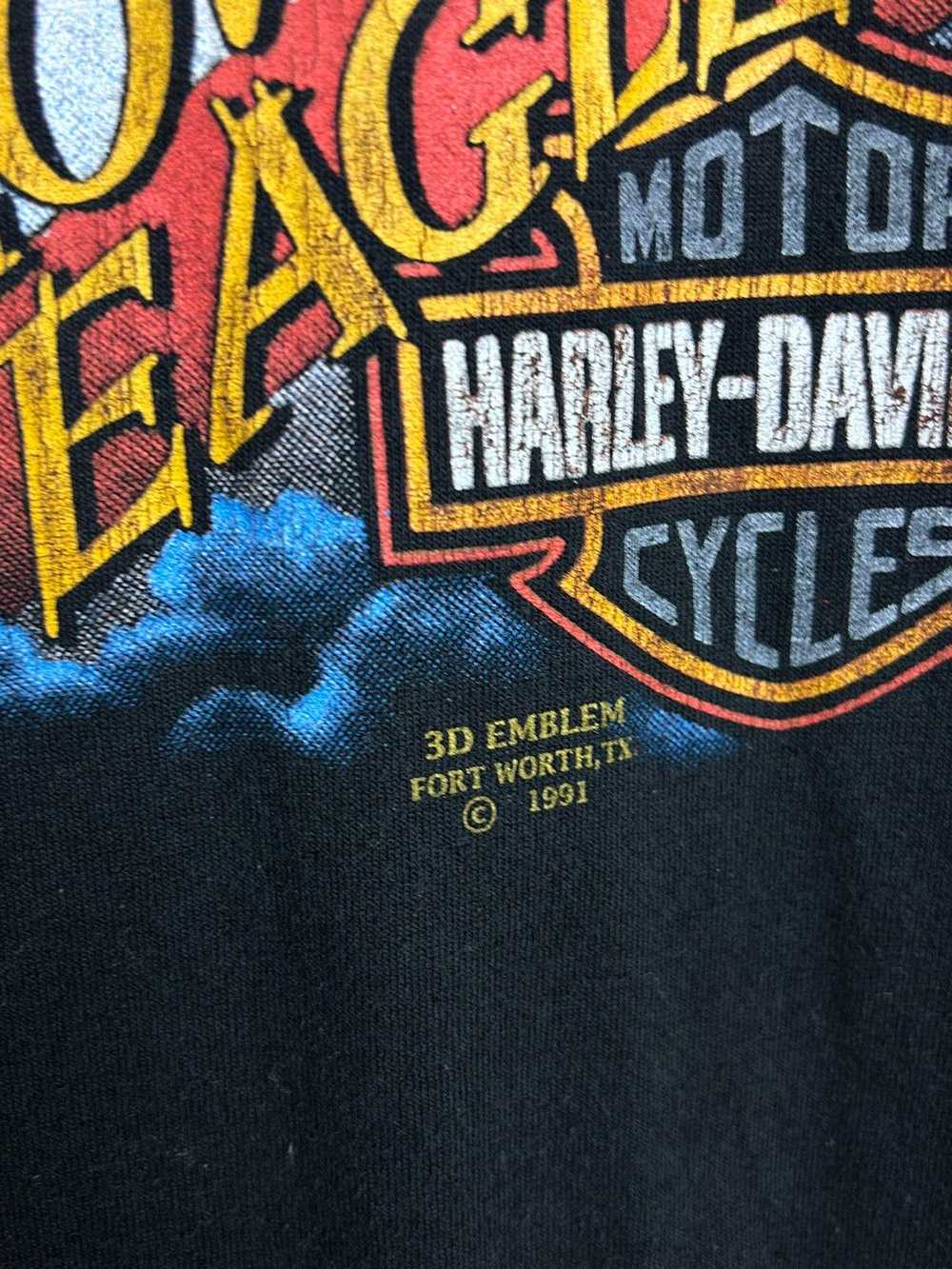 Harley Davidson × Vintage Vintage 1992 3D Emblem … - image 3