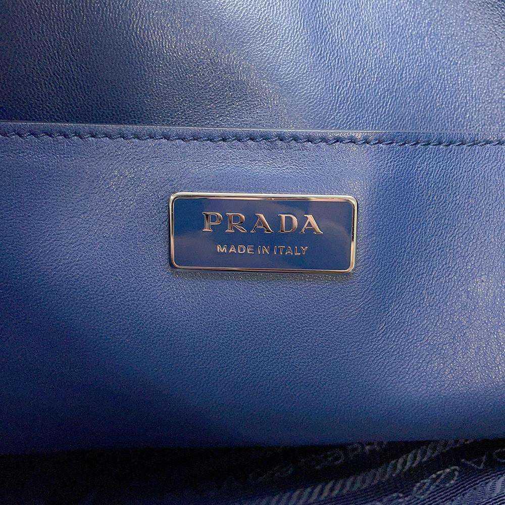 Prada Prada Tote Bag Logo Stripe Blue Red White L… - image 12