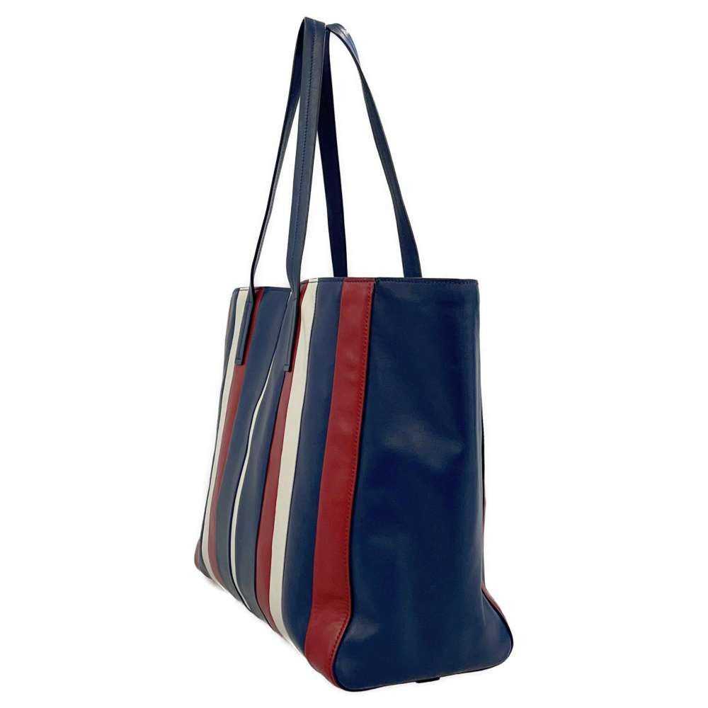 Prada Prada Tote Bag Logo Stripe Blue Red White L… - image 2