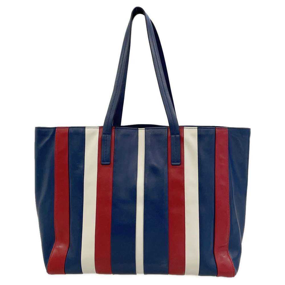Prada Prada Tote Bag Logo Stripe Blue Red White L… - image 3