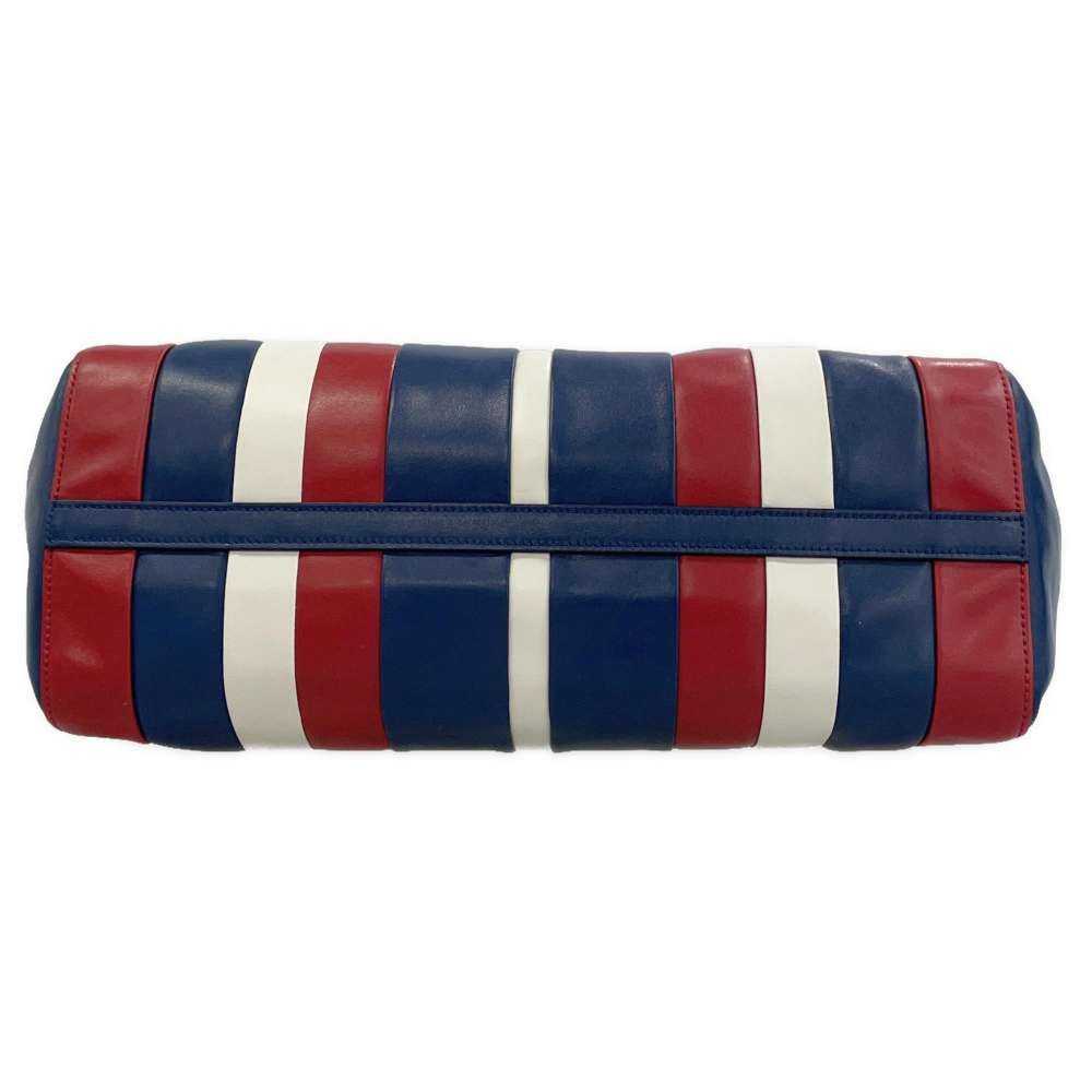 Prada Prada Tote Bag Logo Stripe Blue Red White L… - image 4