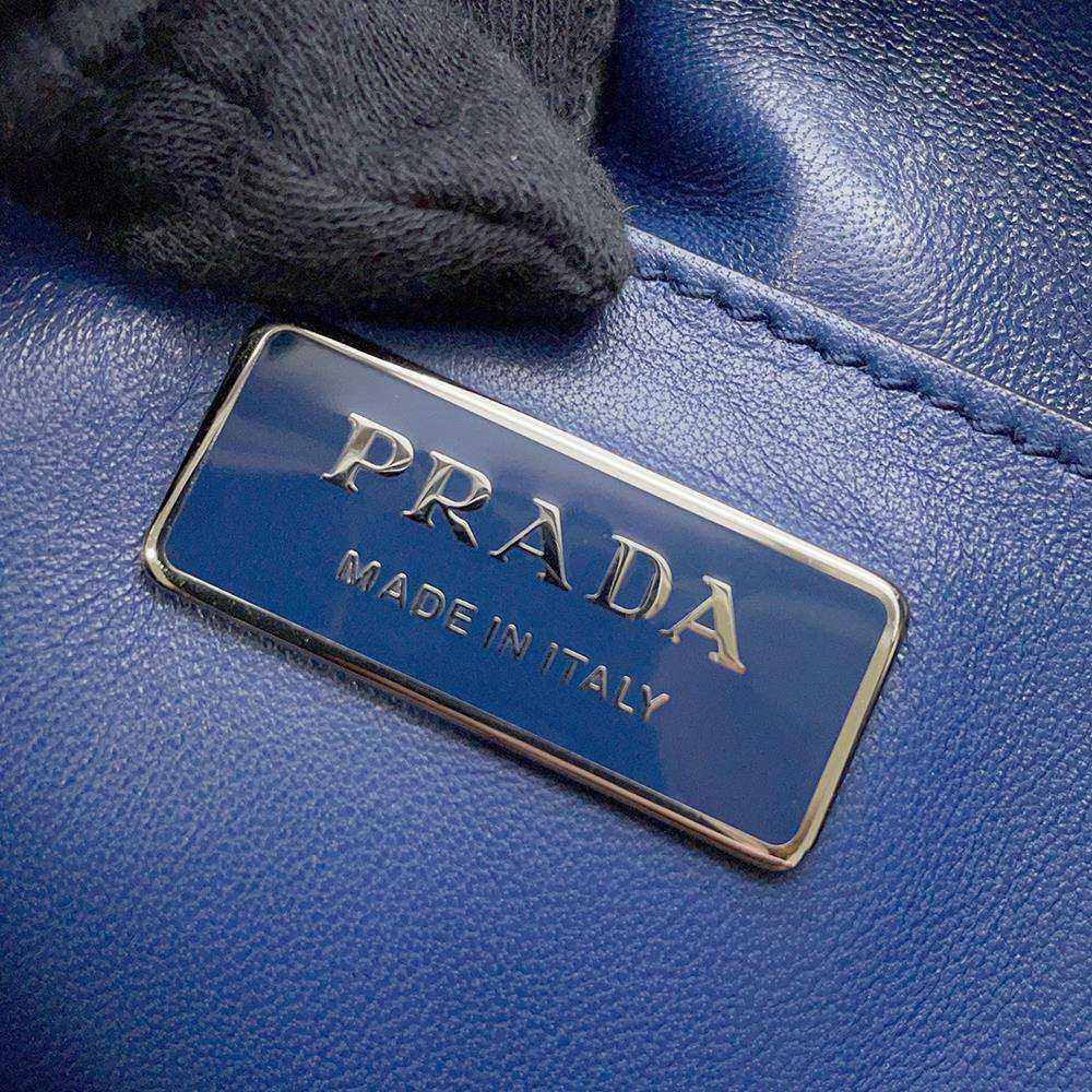 Prada Prada Tote Bag Logo Stripe Blue Red White L… - image 7