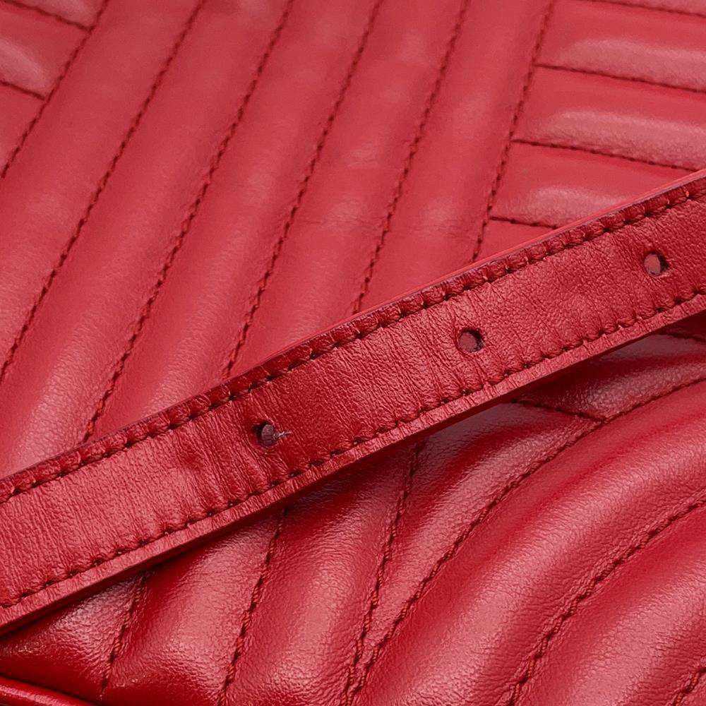Prada Prada Chain Shoulder Bag Diagram Leather Cr… - image 12