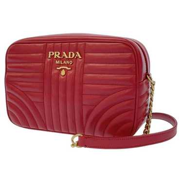 Prada Prada Chain Shoulder Bag Diagram Leather Cr… - image 1