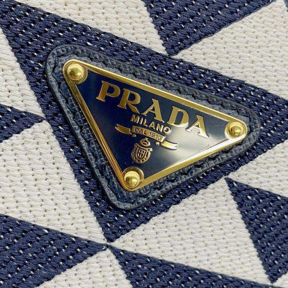 Prada Prada Handbag Symbol Embroidery Canvas Smal… - image 10