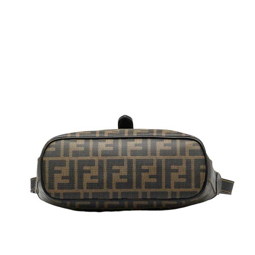 Fendi Fendi Zucca Crossbody Shoulder Bag Black Br… - image 4