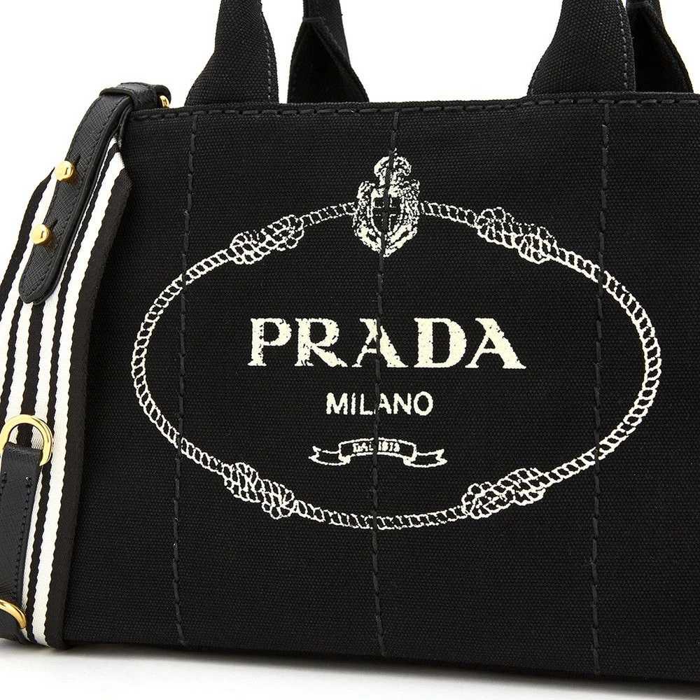 Prada Prada Small Tote Bag Shoulder Bag Black - image 5