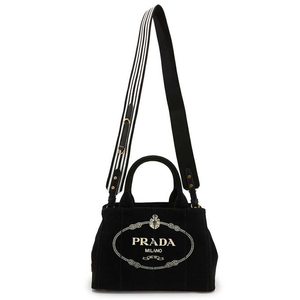 Prada Prada Small Tote Bag Shoulder Bag Black - image 7