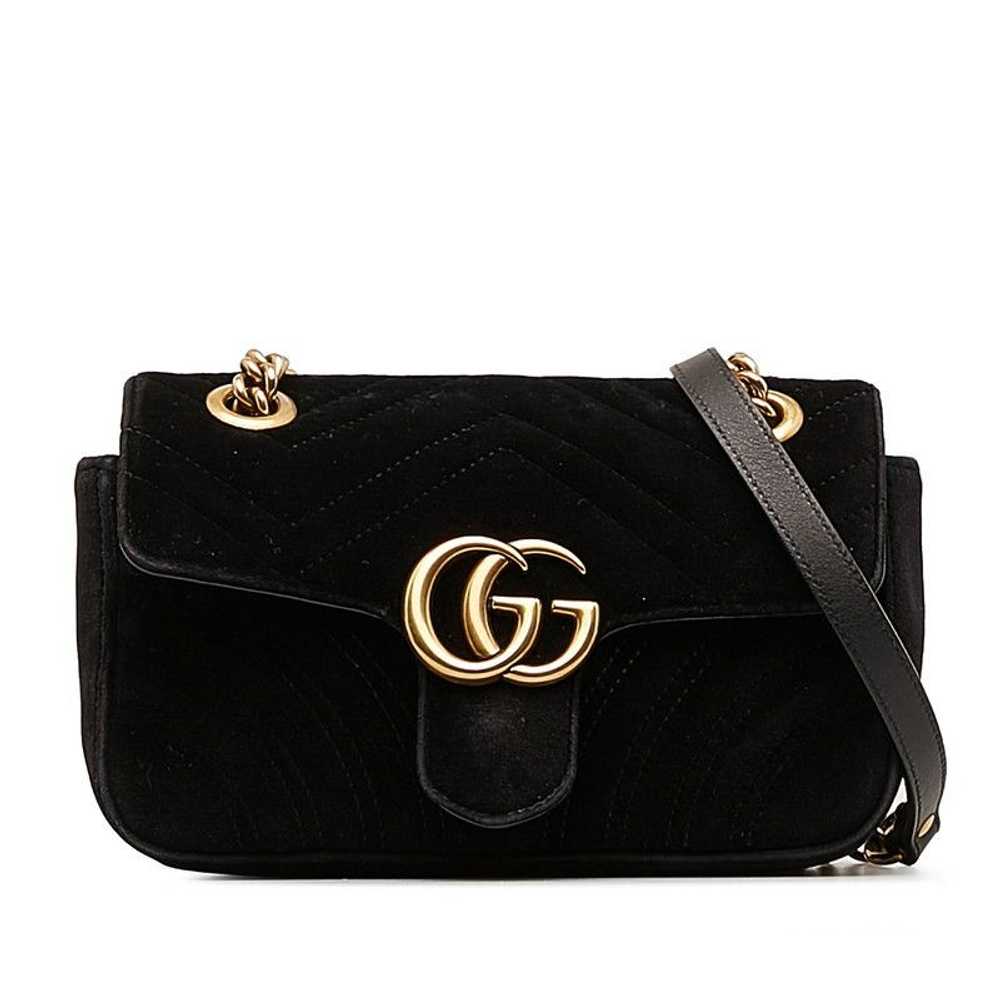 Gucci Gucci GG Marmont Chain Shoulder Bag Black S… - image 1