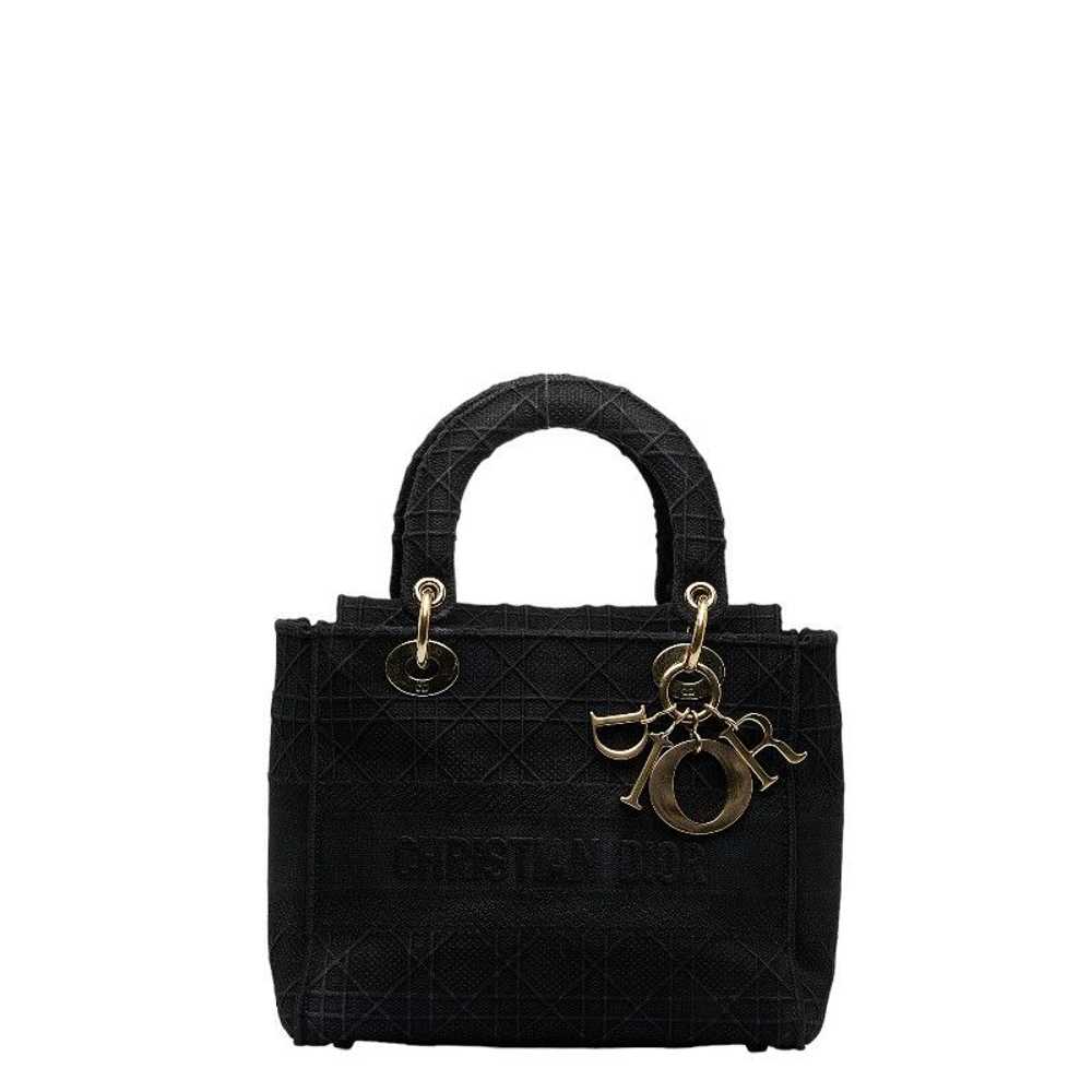 Dior Dior Delight Cannage Handbag Shoulder Bag Bl… - image 2