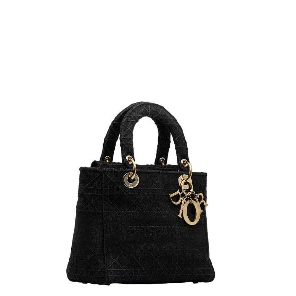Dior Dior Delight Cannage Handbag Shoulder Bag Bl… - image 3