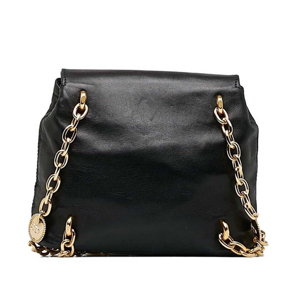 Dior Dior Chain Shoulder Bag Black Leather - image 3
