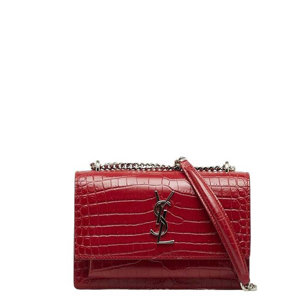 Yves Saint Laurent Saint Laurent Sunset Croc Embo… - image 1