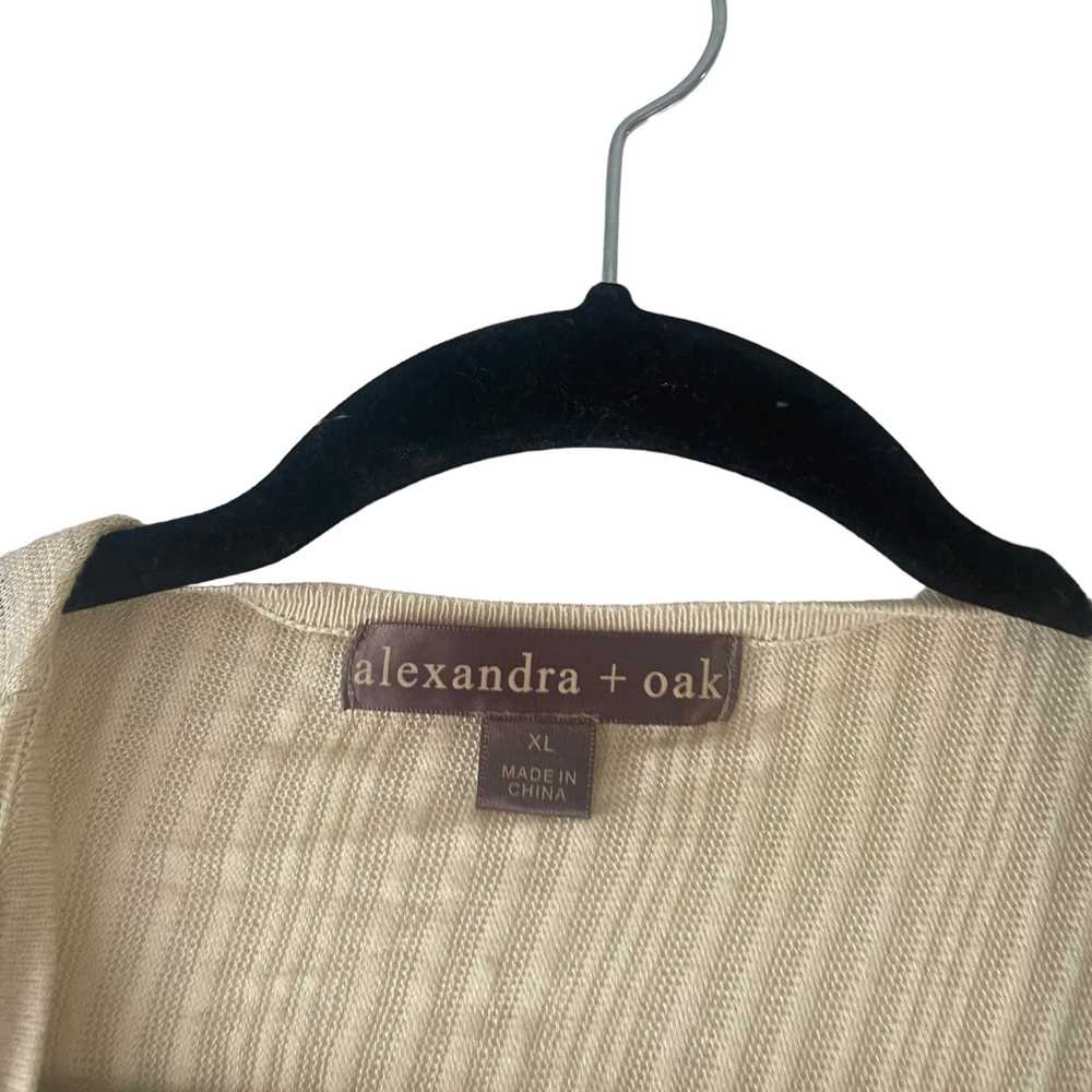 Other Alexandra + Oak Women XL Cream Open Front C… - image 4