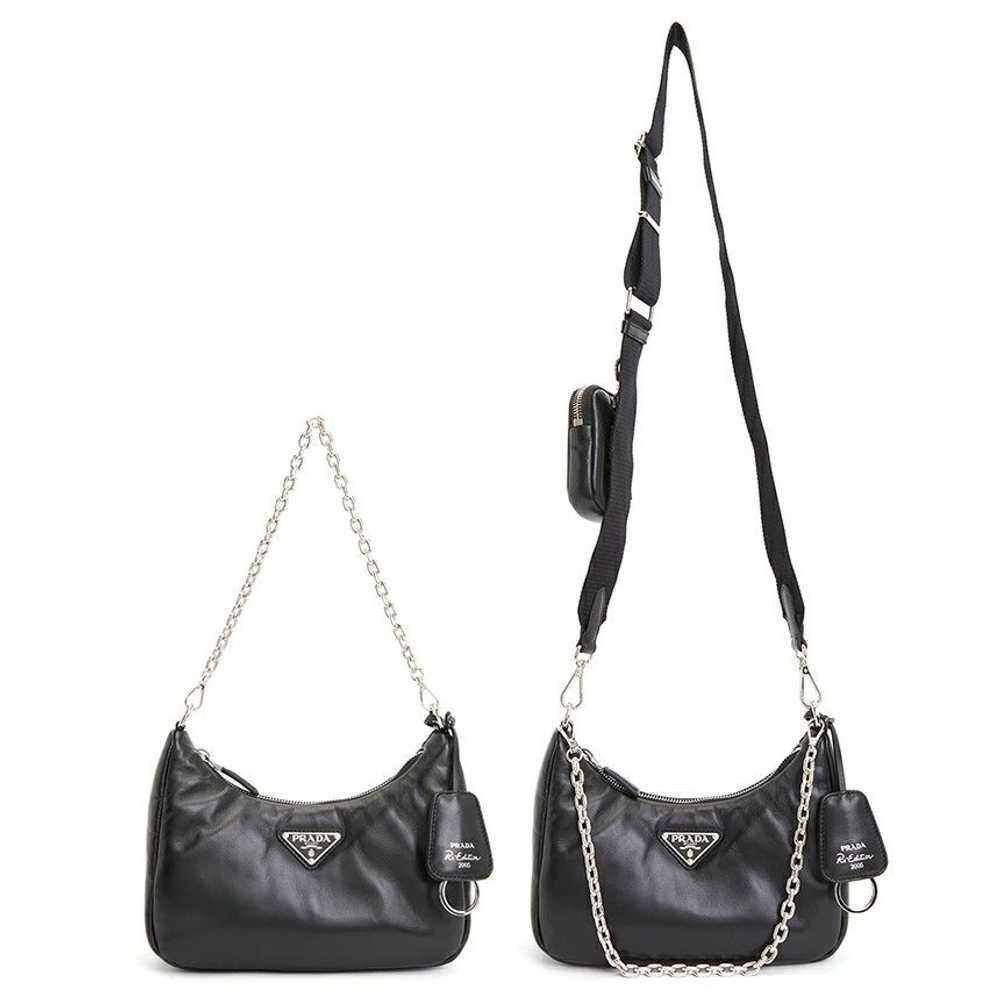 Prada Prada Chain Tote Bag Shoulder Bag Black - image 6