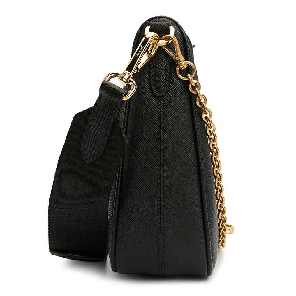 Prada Prada Chain Tote Shoulder Bag Black - image 2