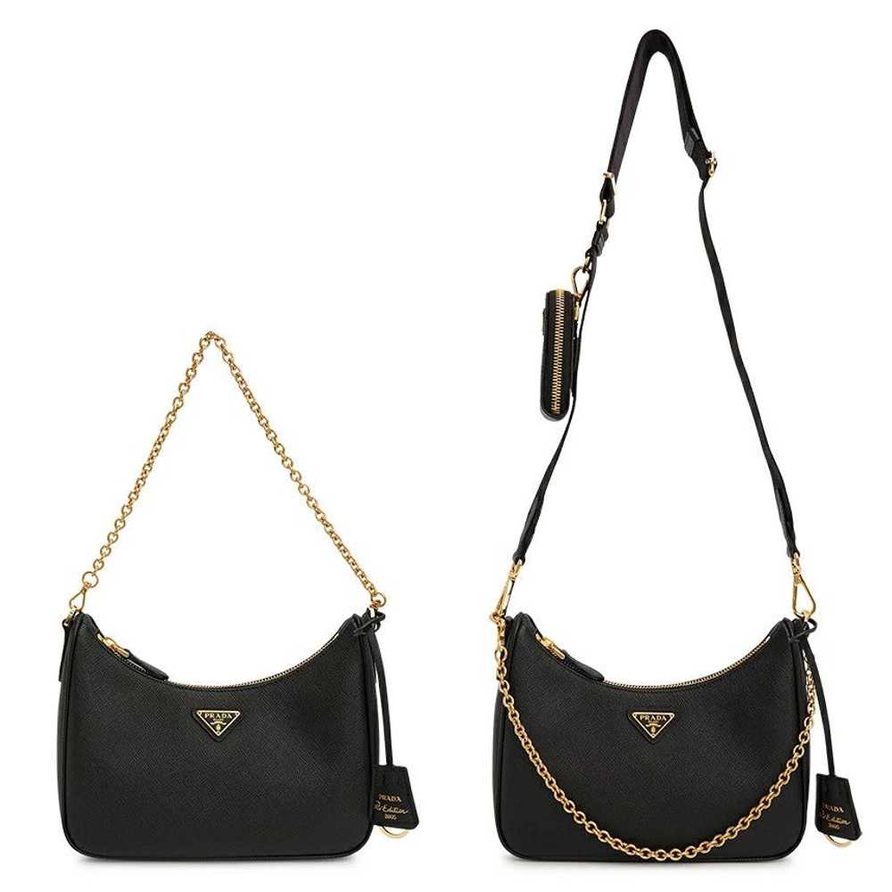 Prada Prada Chain Tote Shoulder Bag Black - image 6