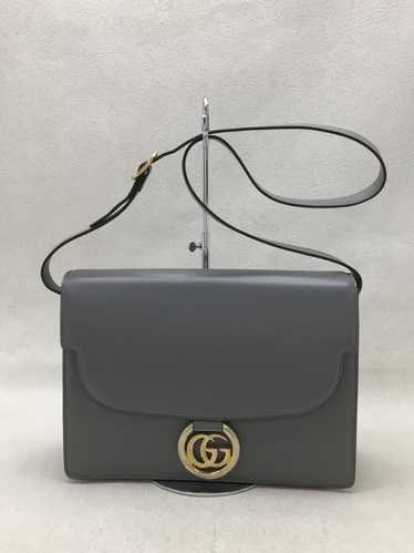 Gucci Gucci Shoulder Bag Leather Gray