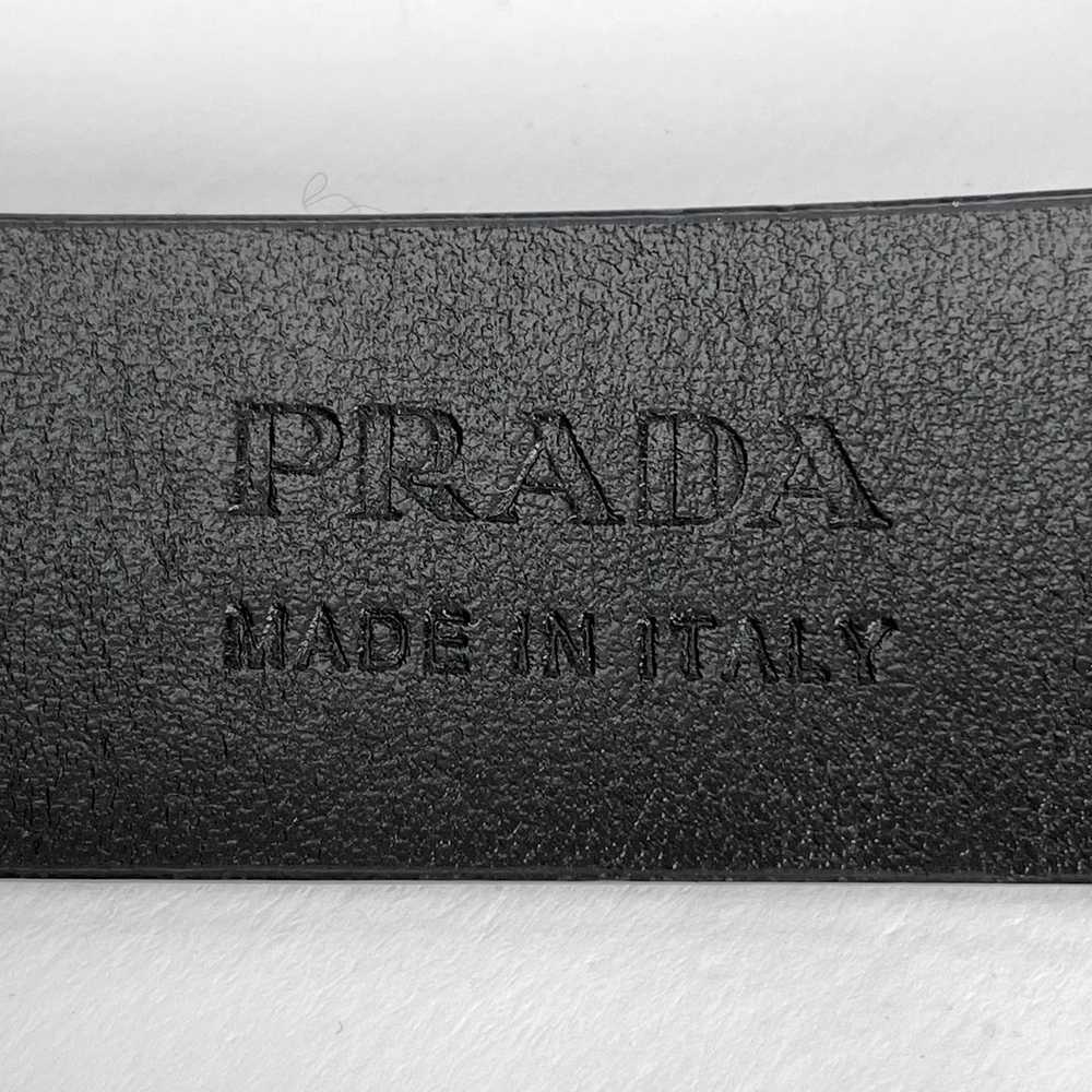 Prada Prada Logo Plate With Pouch Belt Nylon Leat… - image 6