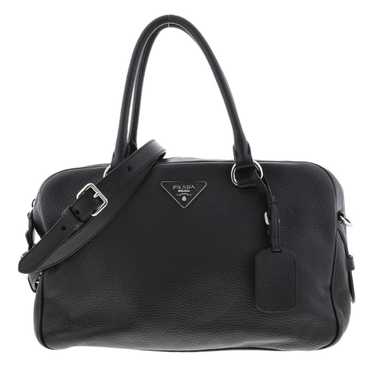 Prada Prada Leather 2way Handbag Black - image 1