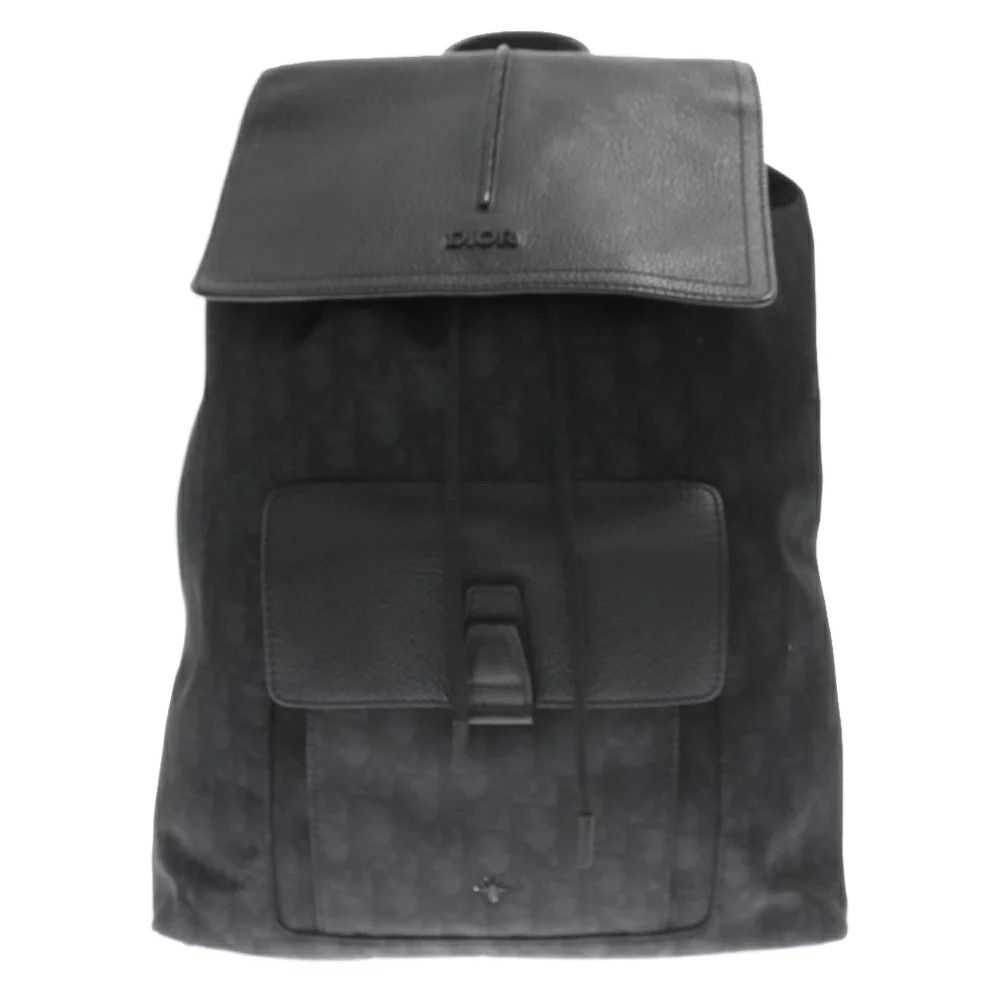 Dior Dior Leather Backpack Rucksack Black - image 1