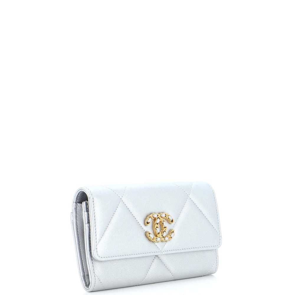 Chanel 19 Flap Wallet Quilted Lambskin Small - image 2