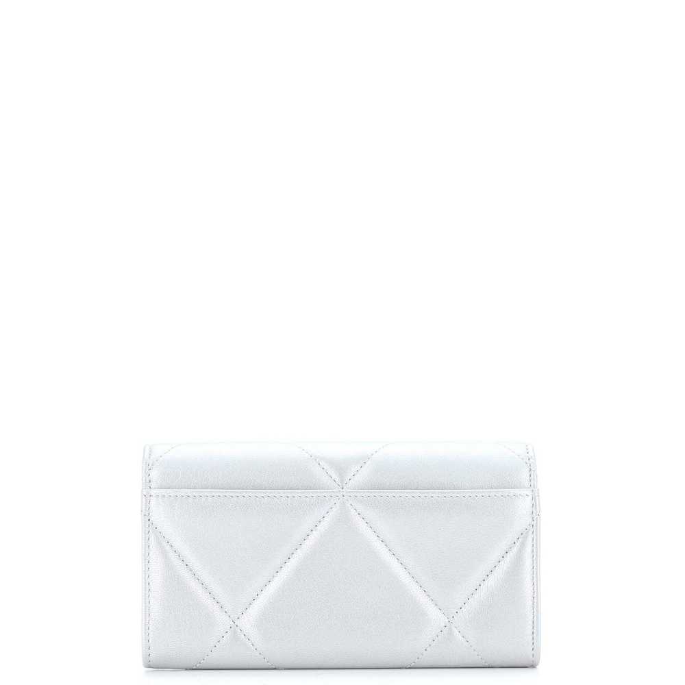 Chanel 19 Flap Wallet Quilted Lambskin Small - image 3