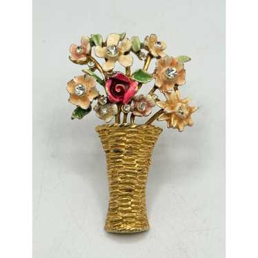 Vintage Vintage BSK My Fair Lady flower basket br… - image 1