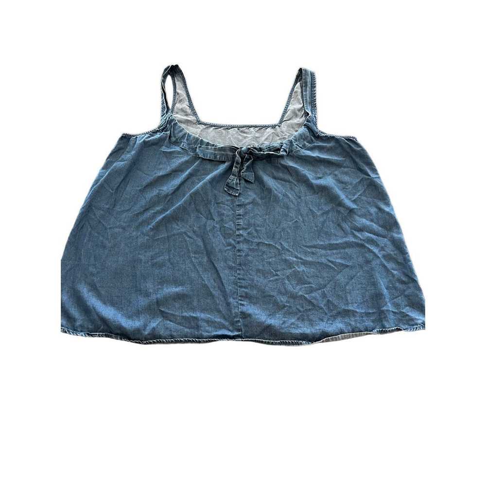 Loft LOFT Women denim Sleeveless Blouse size XL - image 1