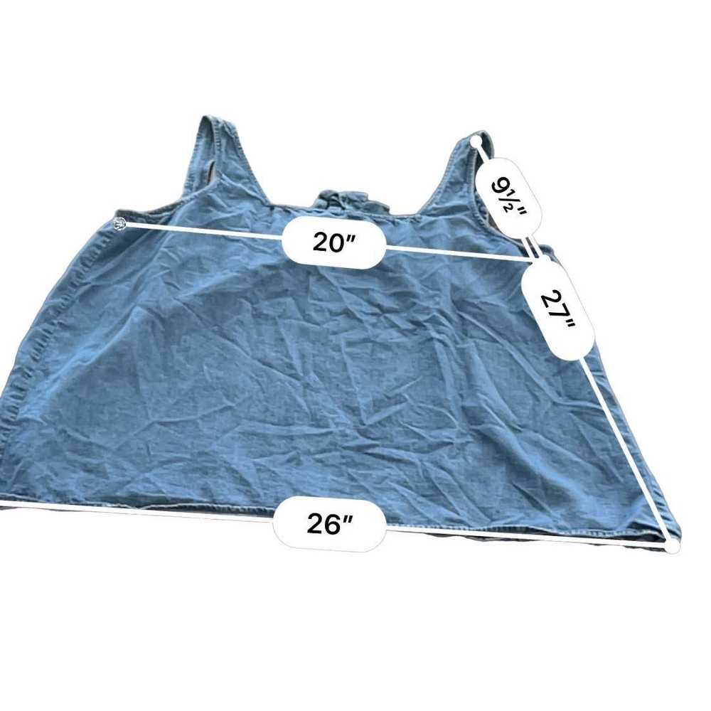 Loft LOFT Women denim Sleeveless Blouse size XL - image 4