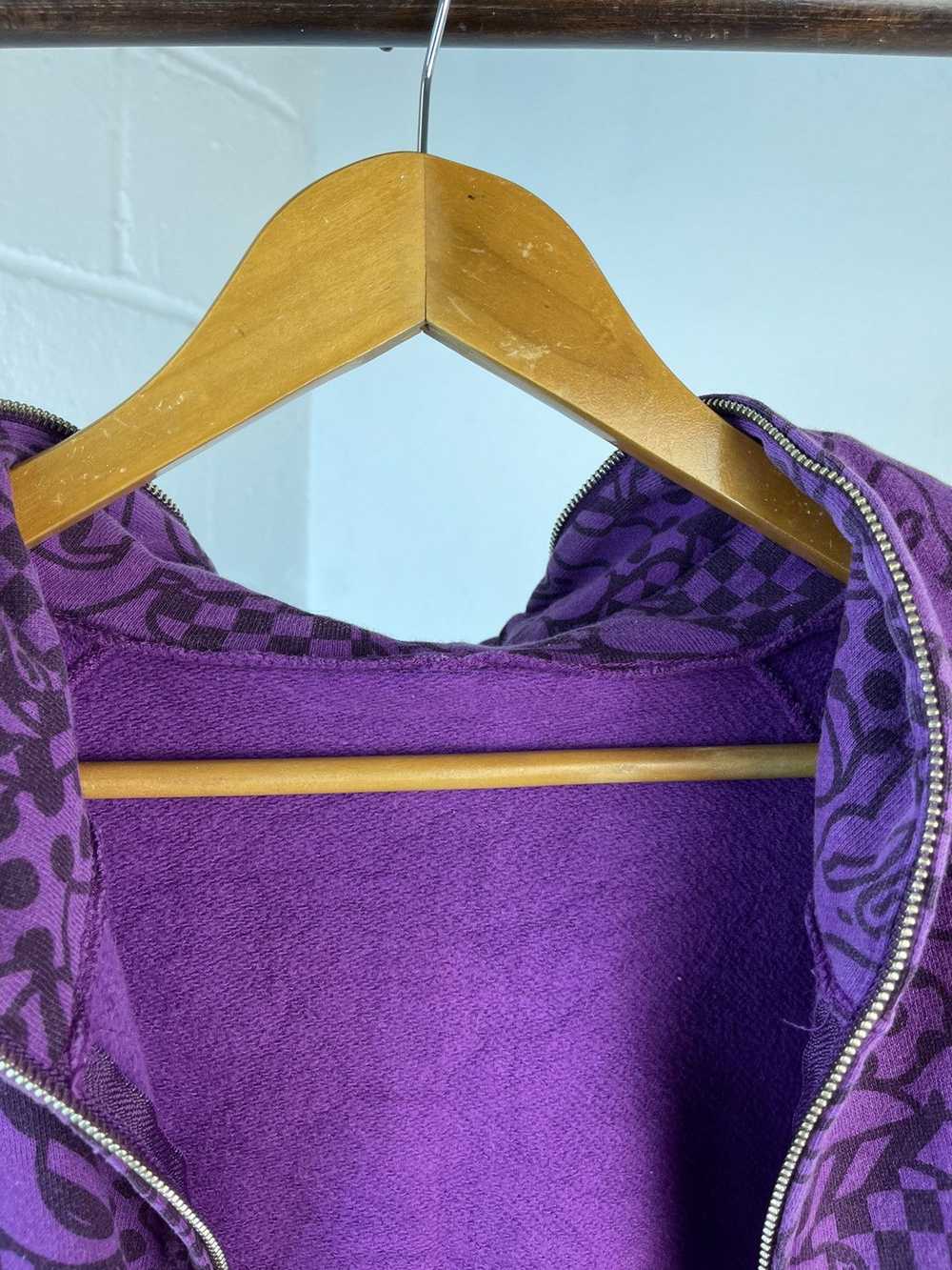 Bape × Nigo Bape FullZip Fullprint Purple Hoodie - image 8