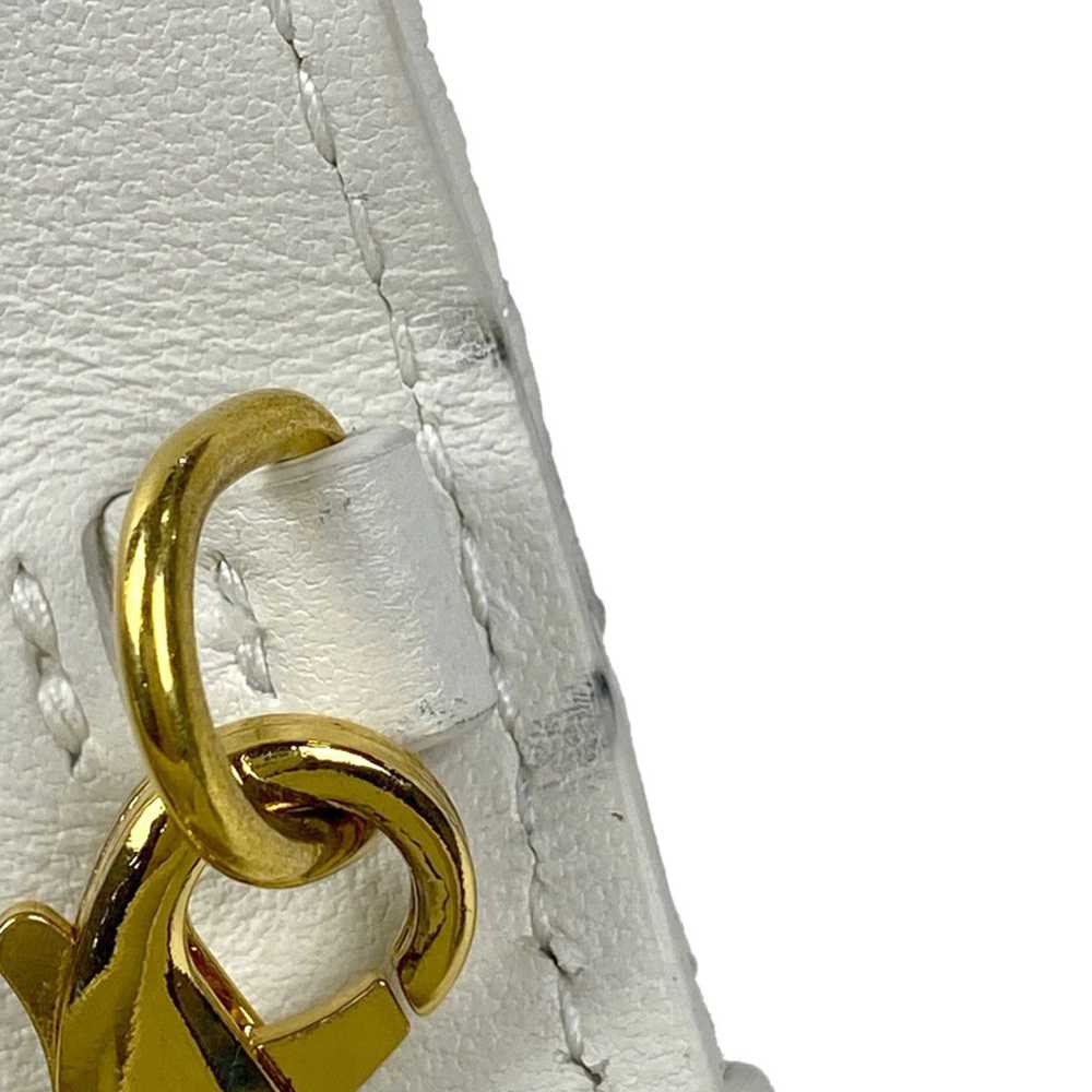 Dior Christian Dior Logo Chain Wallet Cannage Sho… - image 7