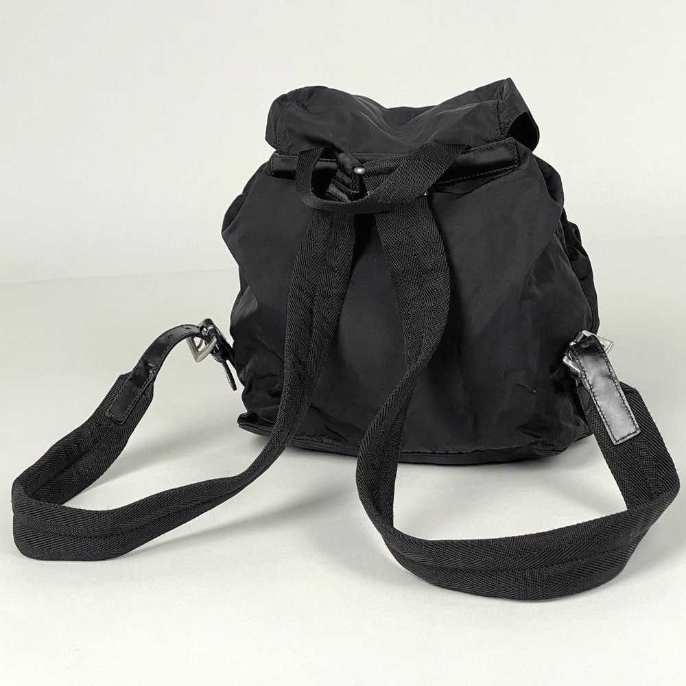 Prada Prada Logo Plate Rucksack Nylon Nero Black - image 2