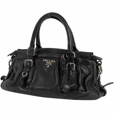 Prada Prada Handbag 2way Shoulder Bag Leather Ner… - image 1