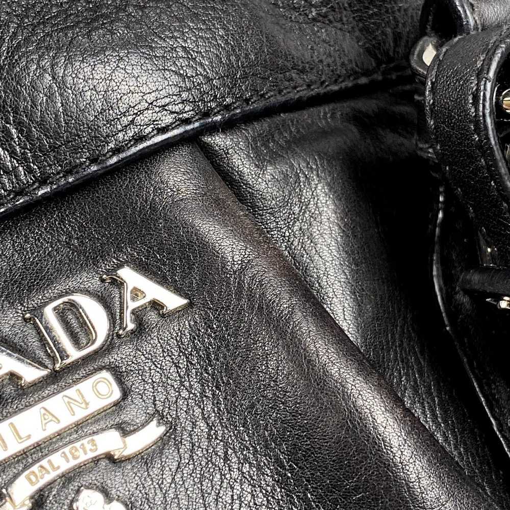 Prada Prada Handbag 2way Shoulder Bag Leather Ner… - image 4