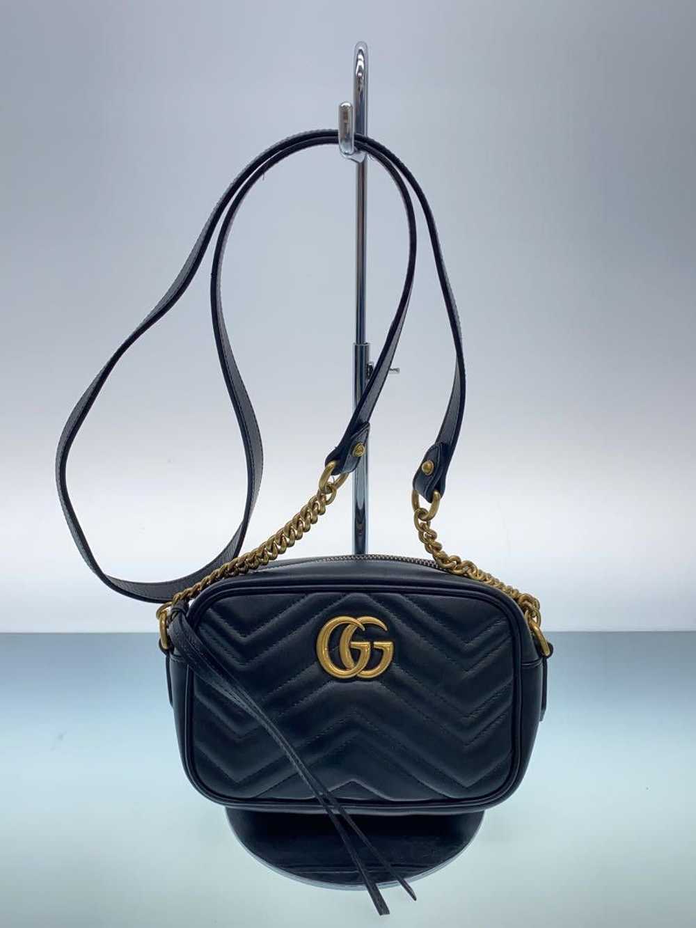 Gucci Gucci Shoulder Bag GG Marmont Leather Black - image 1