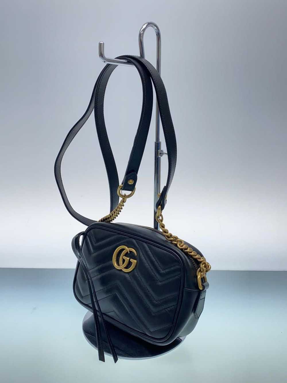 Gucci Gucci Shoulder Bag GG Marmont Leather Black - image 2