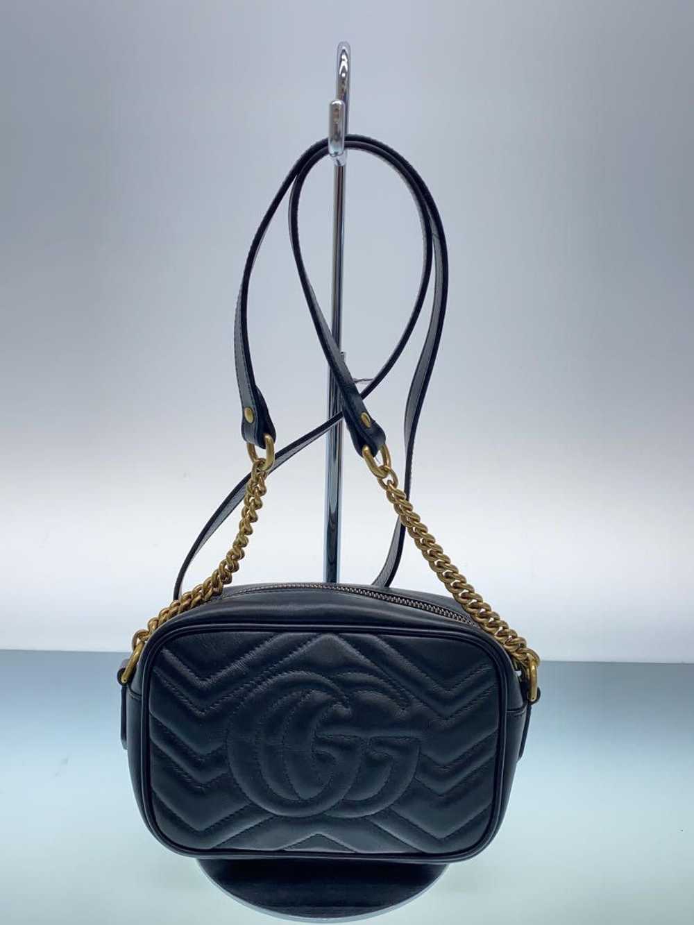 Gucci Gucci Shoulder Bag GG Marmont Leather Black - image 3