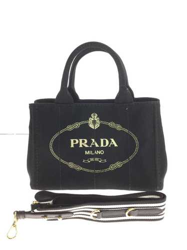 Prada Prada Shoulder Bag Canvas Kanapa Black