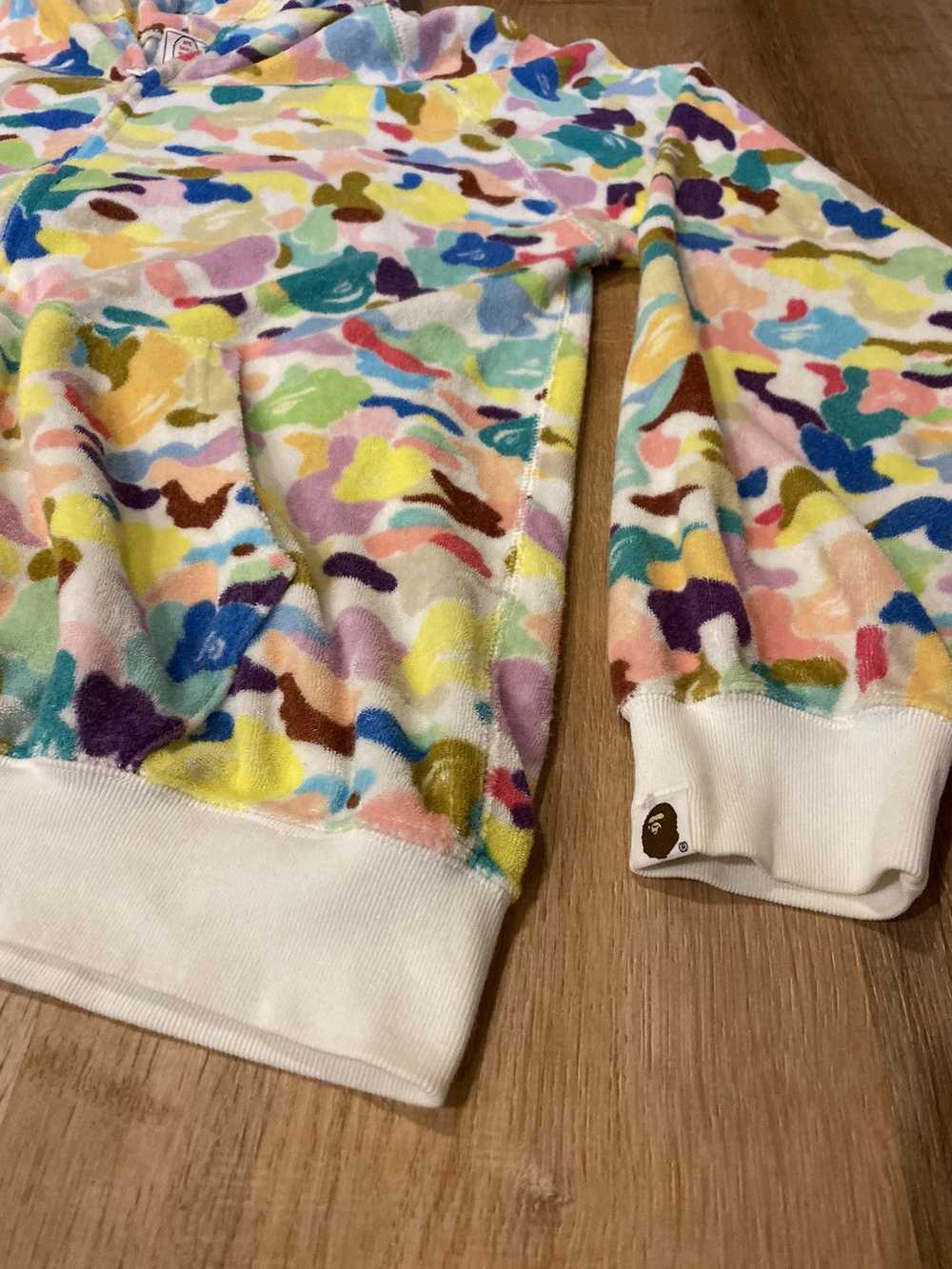 Bape Terry Cloth Multi Camo Full Zip Hoodie - image 4