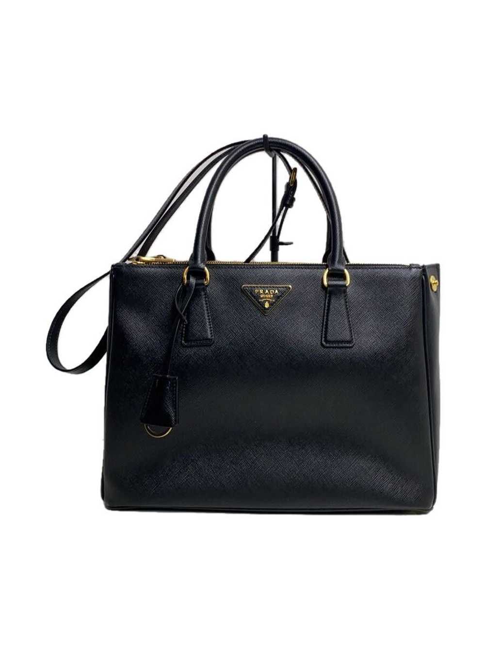 Prada Prada Saffiano Galleria Bag Shoulder Bag Bl… - image 1