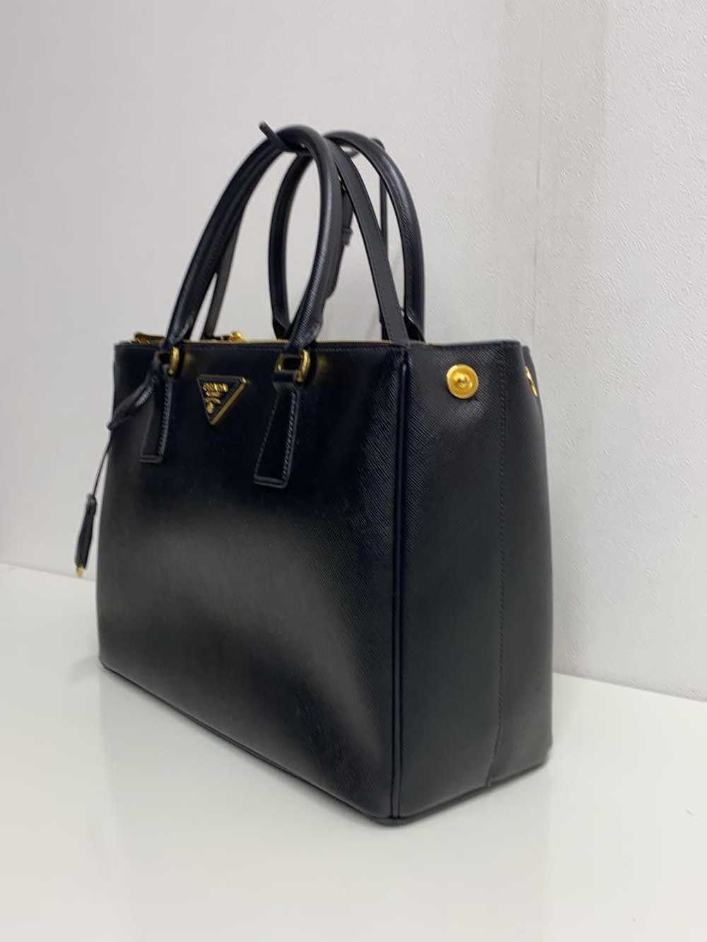 Prada Prada Saffiano Galleria Bag Shoulder Bag Bl… - image 2