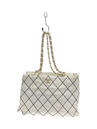 Chanel Chanel Wild Stitch Chain Tote Bag Leather W