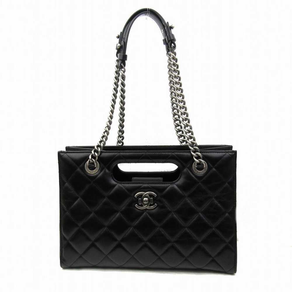 Chanel Chanel Boy Shoulder Bag Cowhide Calf Black - Gem