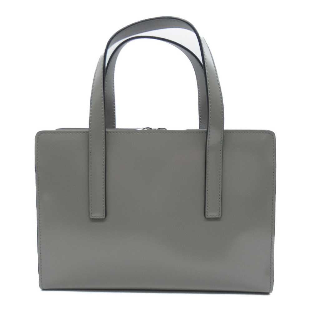 Prada Prada 2way Shoulder Bag Leather Gray Handbag - image 2