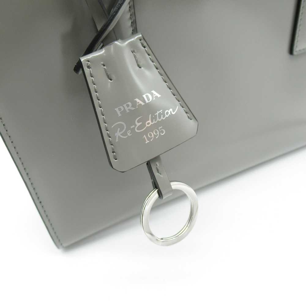 Prada Prada 2way Shoulder Bag Leather Gray Handbag - image 7