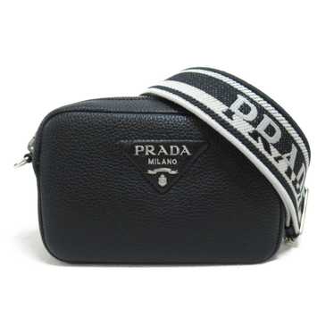 Prada Prada Shoulder Bag Handbag Leather Black - image 1