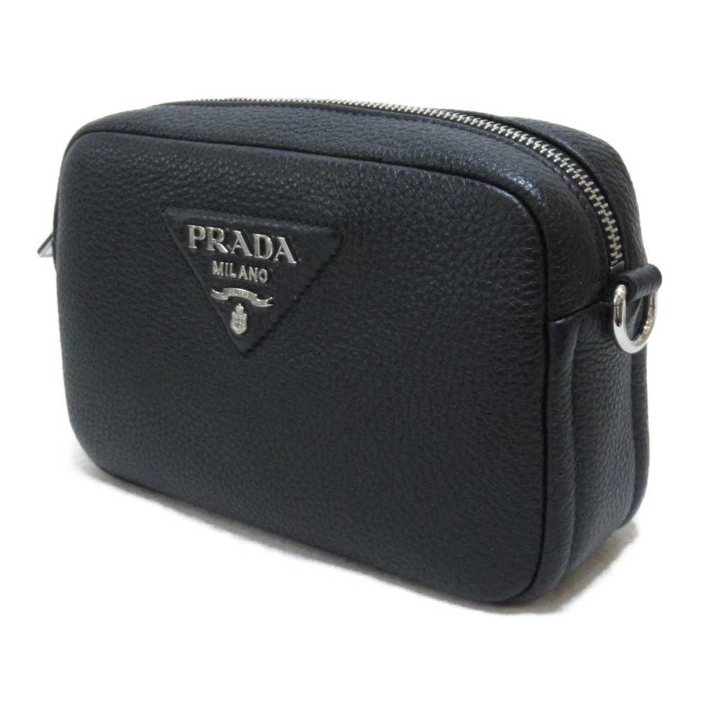 Prada Prada Shoulder Bag Handbag Leather Black - image 3