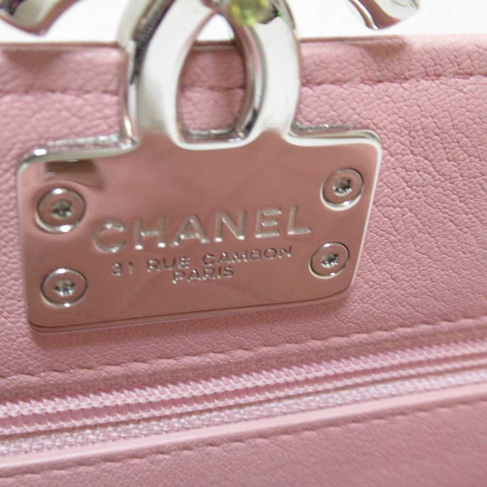 Chanel Chanel Chain Wallet Shoulder Bag Calf Pink - image 6